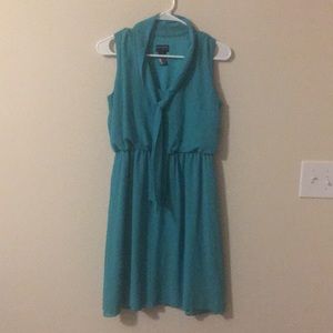 Turquoise Dress with Tie Across Neck - Worn Once